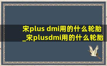 宋plus dmi用的什么轮胎_宋plusdmi用的什么轮胎品牌